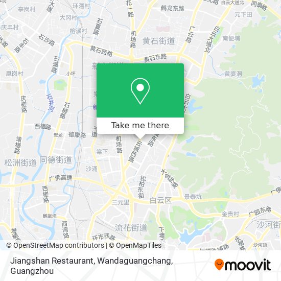 Jiangshan Restaurant, Wandaguangchang map