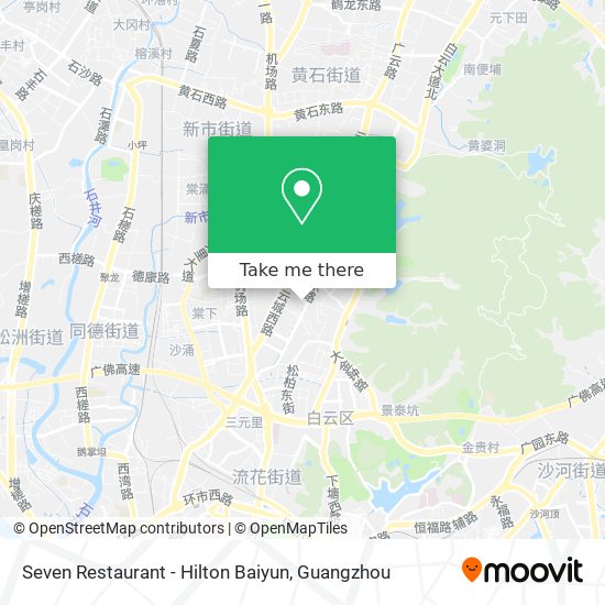 Seven Restaurant - Hilton Baiyun map