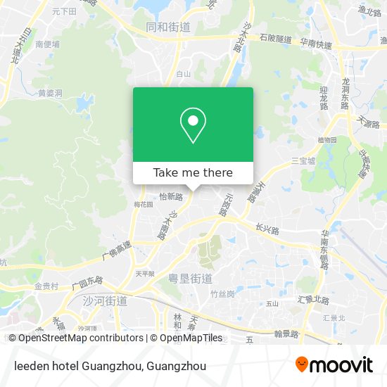 leeden hotel Guangzhou map