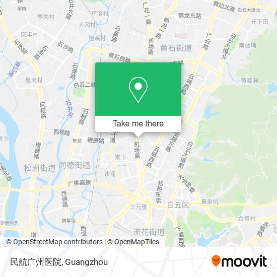民航广州医院 map