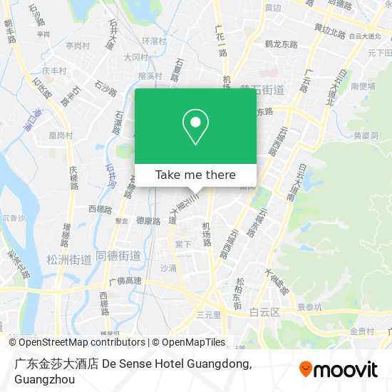 广东金莎大酒店 De Sense Hotel Guangdong map