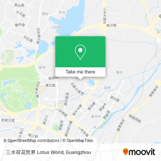 三水荷花世界 Lotus World map