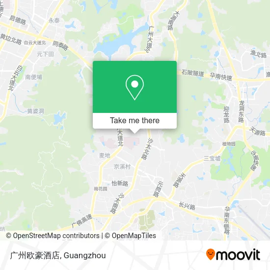 广州欧豪酒店 map
