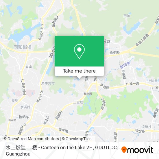 水上饭堂, 二楼 - Canteen on the Lake 2F , GDUTLDC map