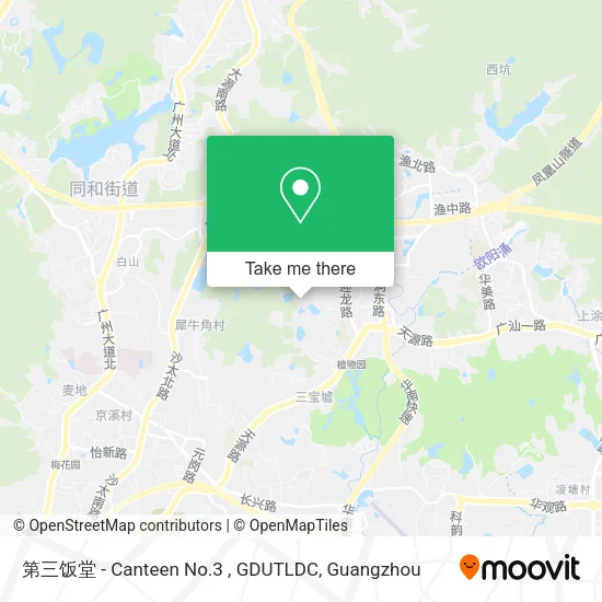 第三饭堂 - Canteen No.3 , GDUTLDC map
