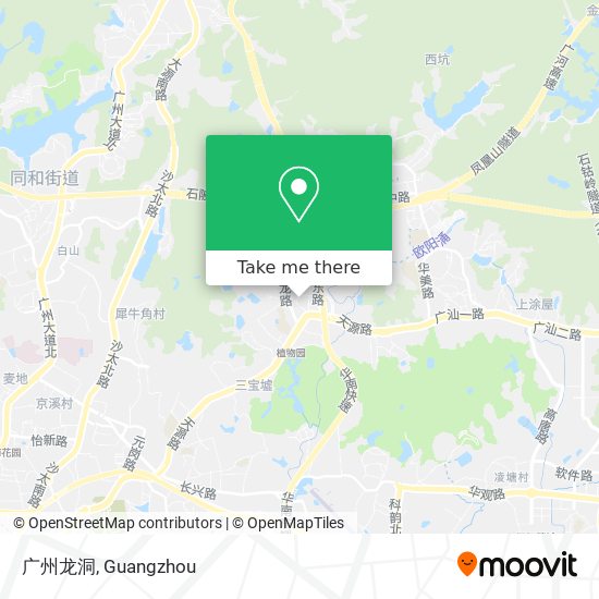 广州龙洞 map