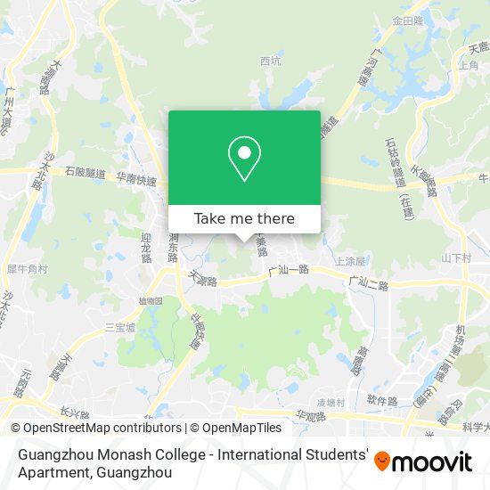 Guangzhou Monash College - International Students' Apartment map