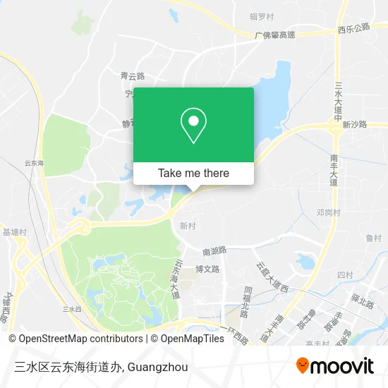 三水区云东海街道办 map