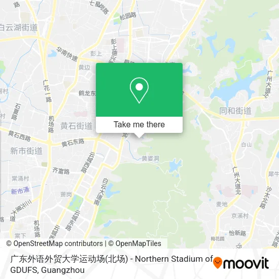 广东外语外贸大学运动场(北场) - Northern Stadium of GDUFS map