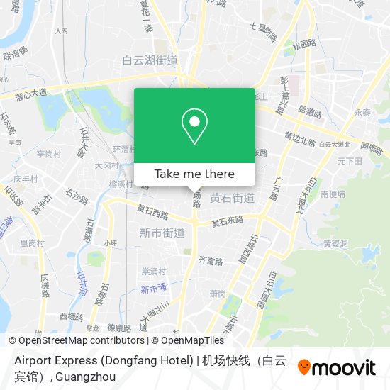 Airport Express (Dongfang Hotel) | 机场快线（白云宾馆） map