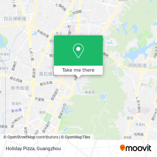 Holiday Pizza map
