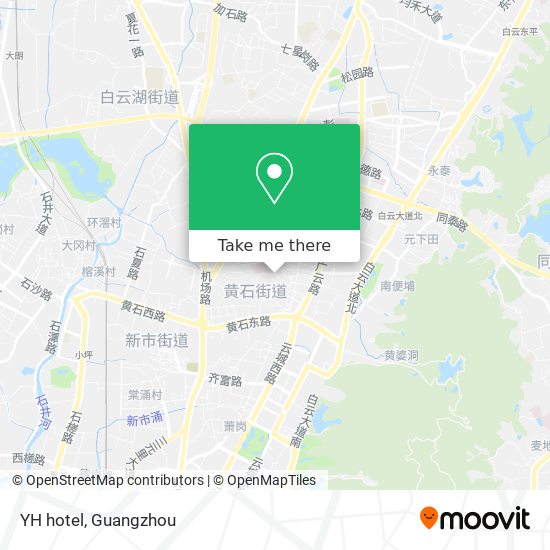 YH hotel map