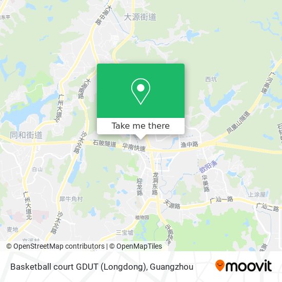 Basketball court GDUT (Longdong) map