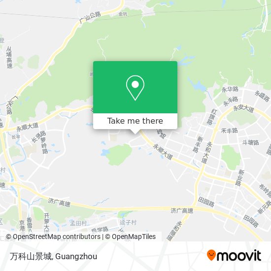 万科山景城 map