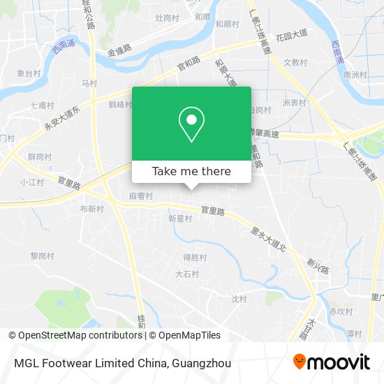 MGL Footwear Limited China map