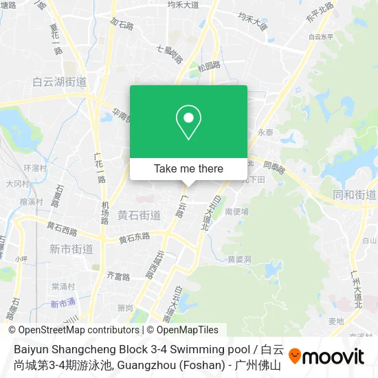 Baiyun Shangcheng Block 3-4 Swimming pool / 白云尚城第3-4期游泳池 map