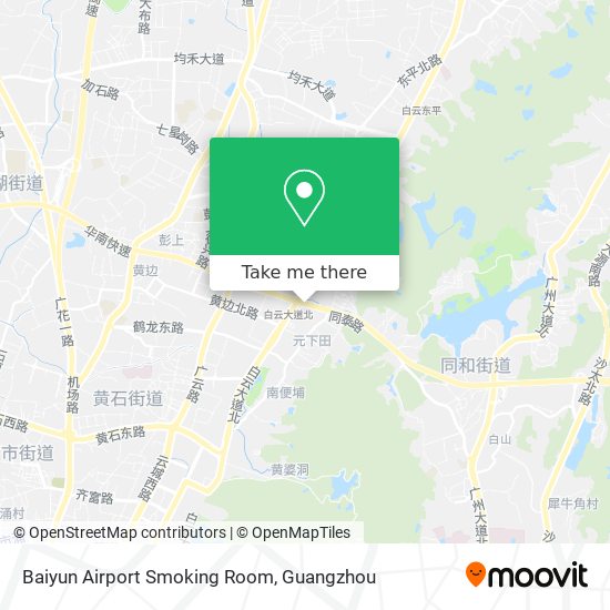 Baiyun Airport Smoking Room map