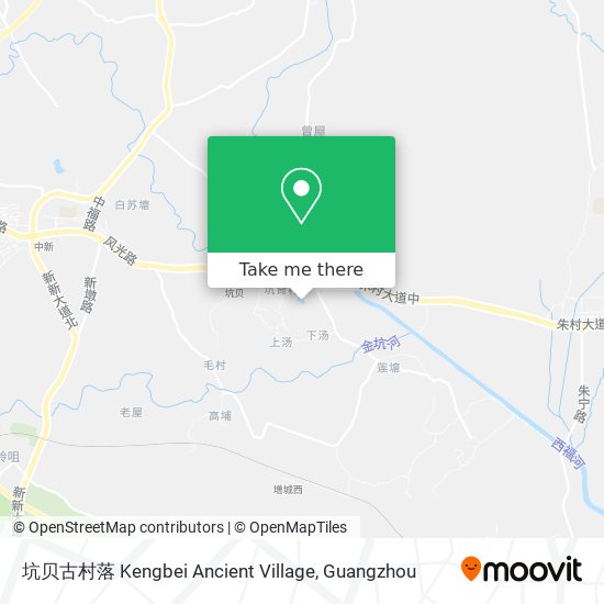 坑贝古村落 Kengbei Ancient Village map