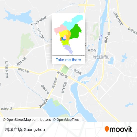 增城广场 map
