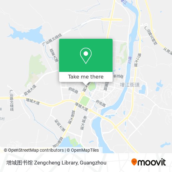 增城图书馆 Zengcheng Library map
