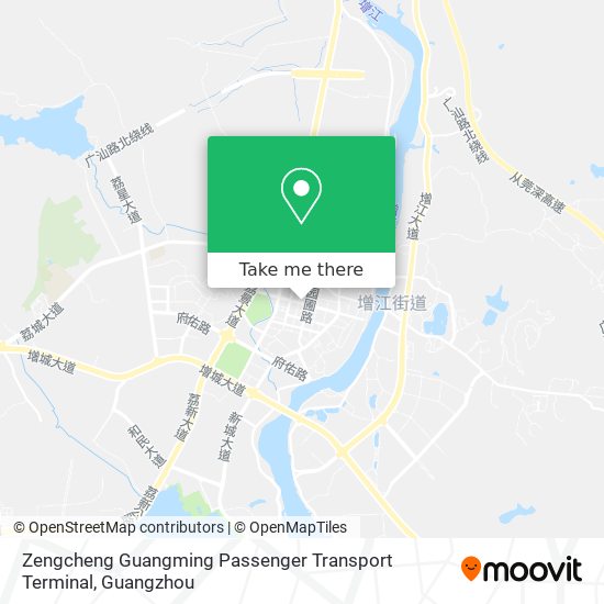 Zengcheng Guangming Passenger Transport Terminal map