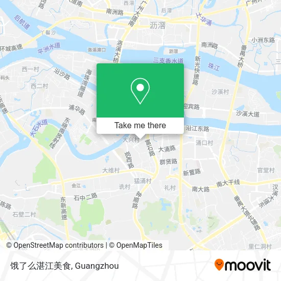 饿了么湛江美食 map