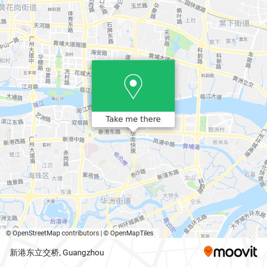 新港东立交桥 map