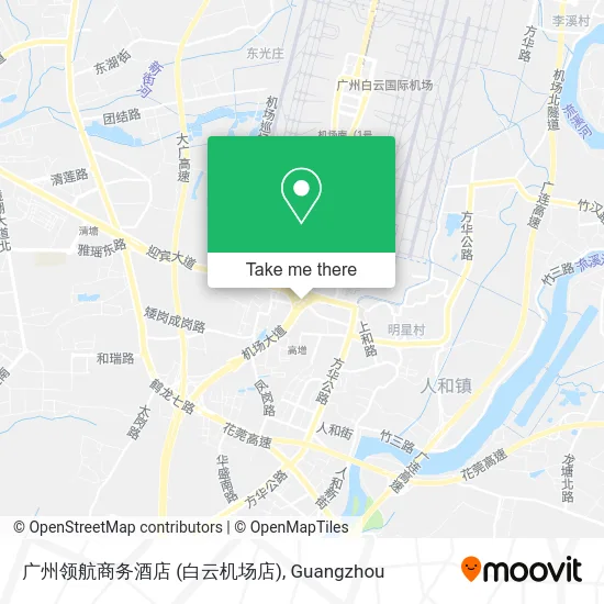 广州领航商务酒店 (白云机场店) map