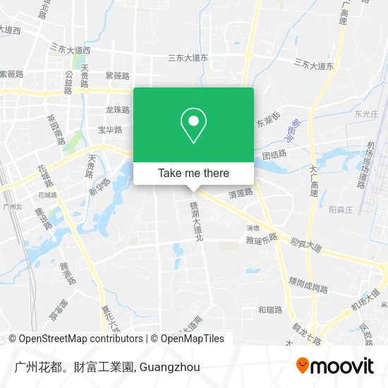 广州花都。財富工業園 map