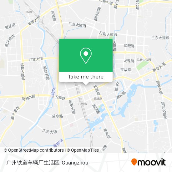 广州铁道车辆厂生活区 map