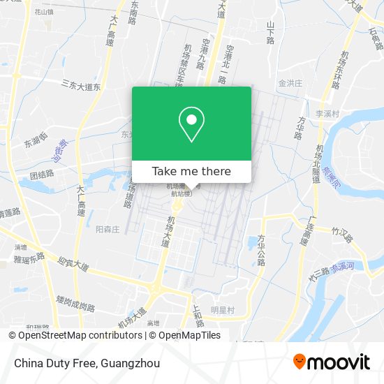 China Duty Free map