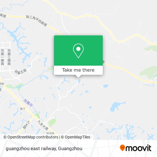 guangzhou east railway map