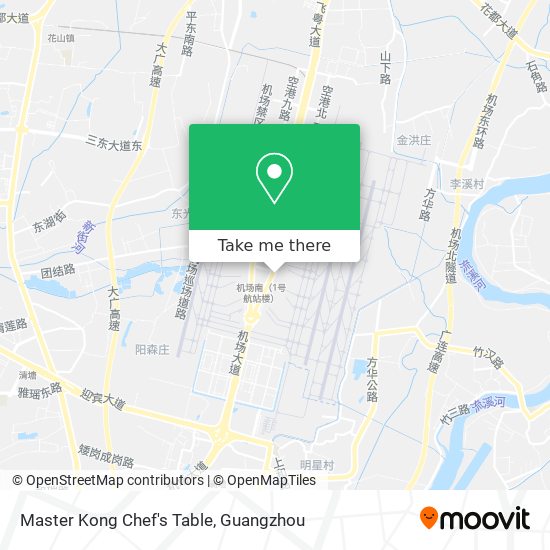 Master Kong Chef's Table map