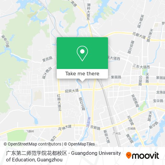 广东第二师范学院花都校区 - Guangdong University of Education map