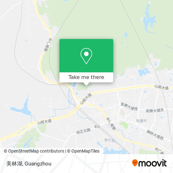 美林湖 map