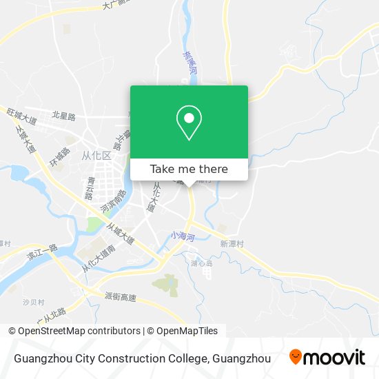 Guangzhou City Construction College map