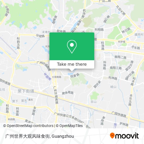 广州世界大观风味食街 map