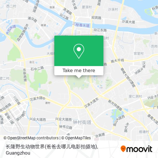 长隆野生动物世界(爸爸去哪儿电影拍摄地) map