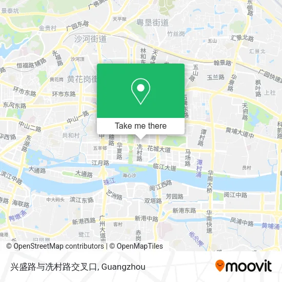 兴盛路与冼村路交叉口 map