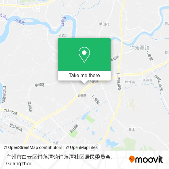 广州市白云区钟落潭镇钟落潭社区居民委员会 map