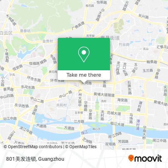 801美发连锁 map