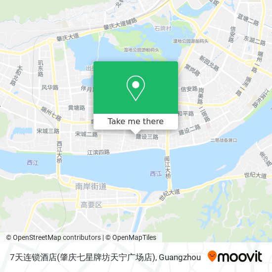 7天连锁酒店(肇庆七星牌坊天宁广场店) map