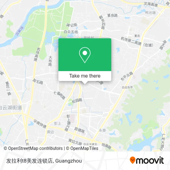发拉利t8美发连锁店 map