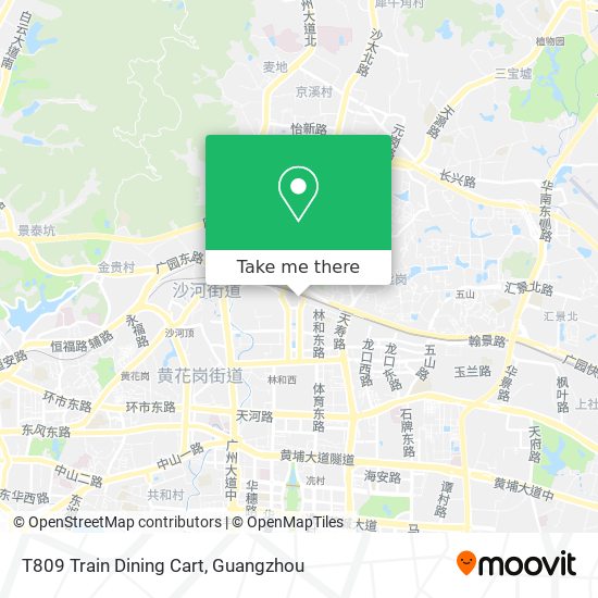 T809 Train Dining Cart map