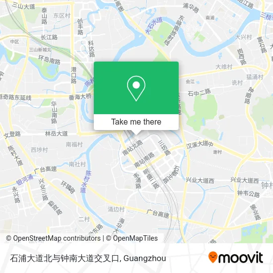 石浦大道北与钟南大道交叉口 map