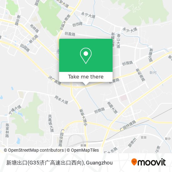 新塘出口(G35济广高速出口西向) map