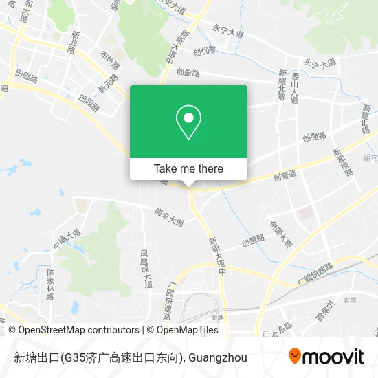 新塘出口(G35济广高速出口东向) map