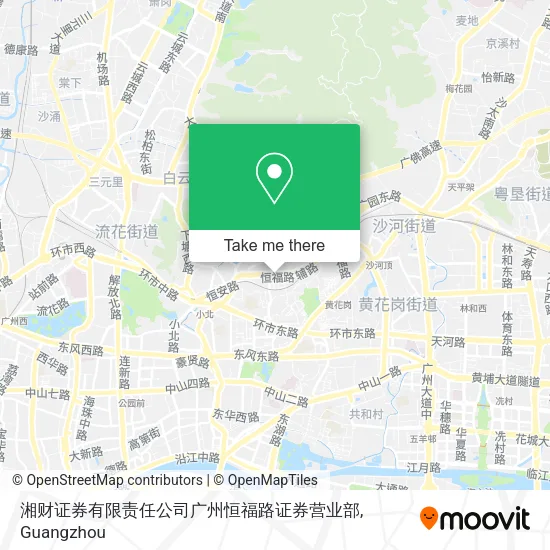湘财证券有限责任公司广州恒福路证券营业部 map