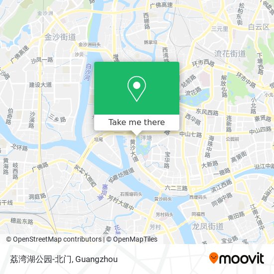 荔湾湖公园-北门 map