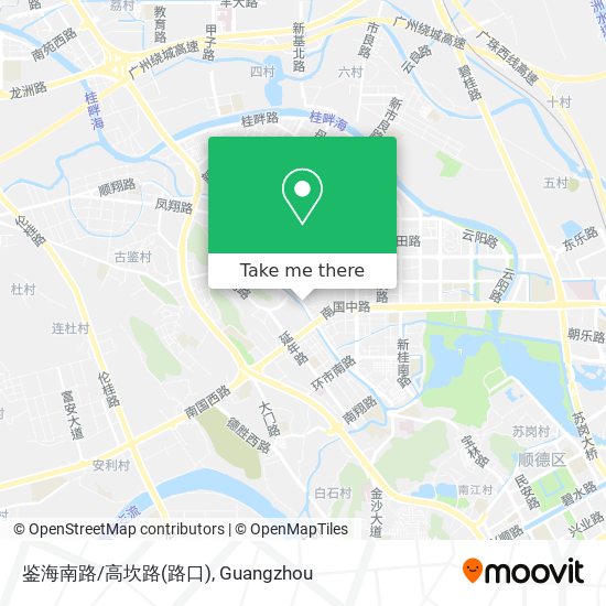 鉴海南路/高坎路(路口) map